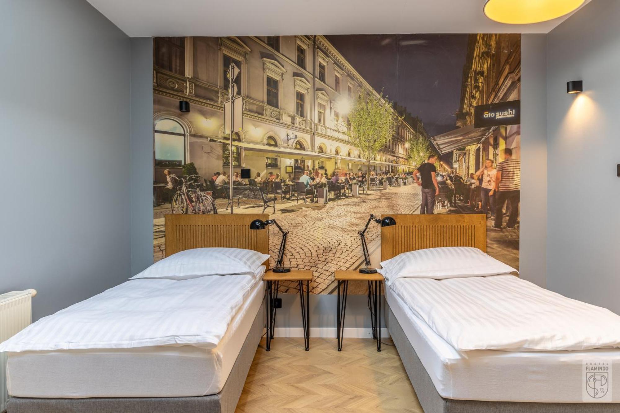 Hostel Flamingo Centrum Lódź Exterior foto